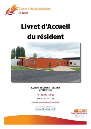 Livret d'Accueil de la  MAS Le Saule