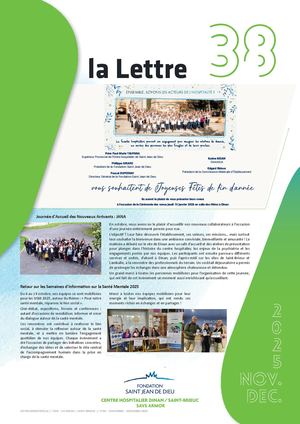 La Lettre n°38 Novembre Décembre