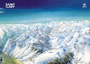 Plan des pistes Saint-Lary 2025-2026