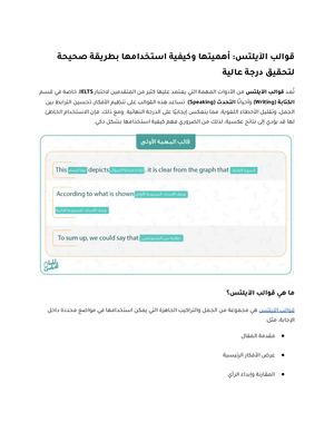 قوالب الآيلتس