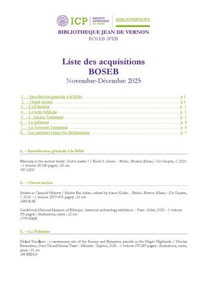 Listedacquisitionsnovembre Décembre2025