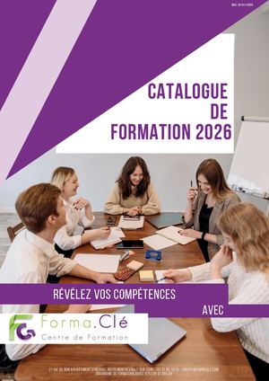 Catalogue de formation Forma.Clé