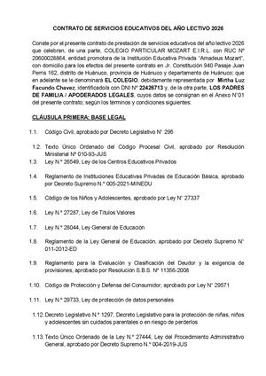 CONTRATO DE SERVICIOS EDUCATIVOS