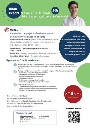 BILAN EX - SANTÉ TRAVAIL