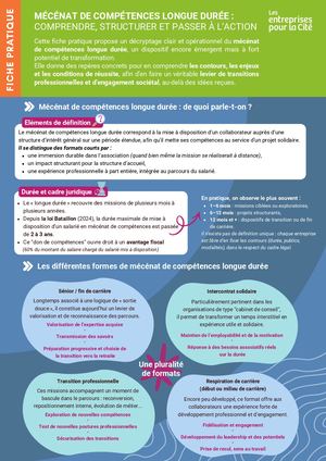 ©2026 LesentreprisespourlaCité. Fiche Pratique Mécénat De Compétences Longue Durée