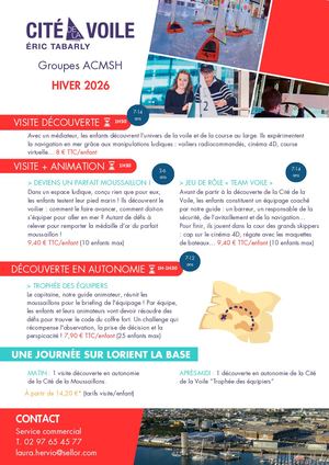Groupes ACMSH Cité de la Voile Hiver 2026