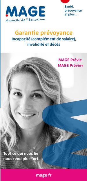 Dépliant prévoyance MAGE
