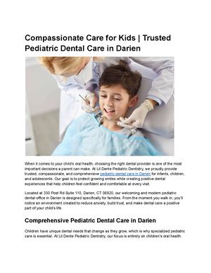 Compassionate Care For Kids Trusted Pediatric Dental Care In Darien