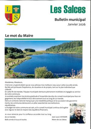 Bulletin Municipal - Les Salces - Janvier 2026
