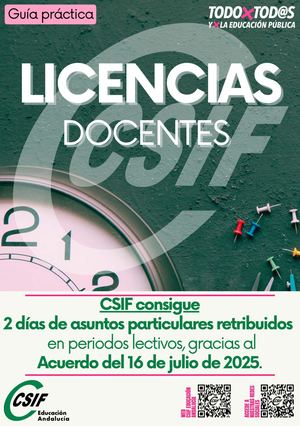 Boletín Licencias CSIF 2026