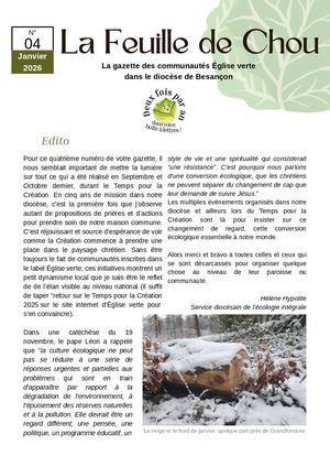 La Feuille De Chou#4 - Janvier 2026