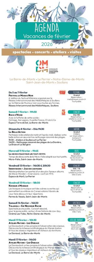 Agenda Vacances De Février 2026