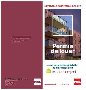 Mode d'emploi - Autorisation de mise en location