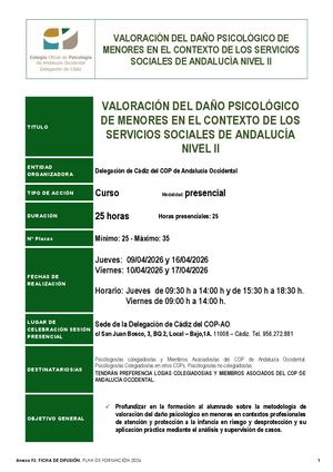 Valoración Daño Psicológico Menores Ssa Nivel Ii