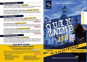 Programme Quinzaine du Jeu 2026