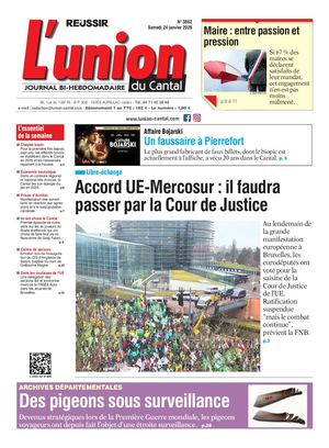 L'union Du Cantal N° 3862