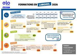 ELO - Formations en Langues 2026