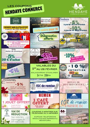 Les coupons Hendaye Commerce