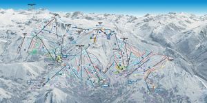 Plan des pistes Les Sybelles - Hiver 2025-2026