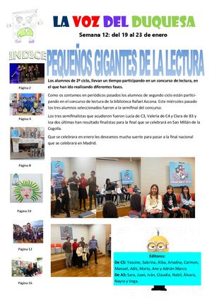 Semana 12 LA VOZ DEL DUQUESA