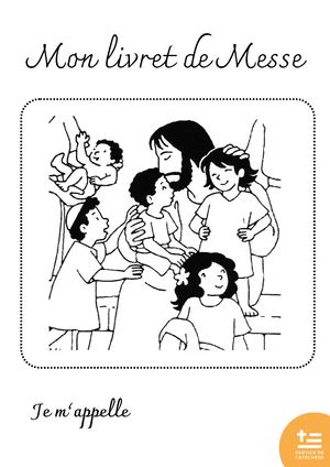 Livret De Messe 3 7 Ans