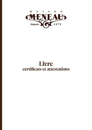 CERTIFICATS ET ATTESTATIONS