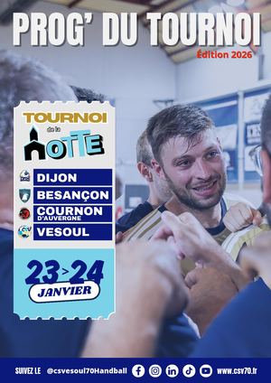 PROG' TOURNOI DE LA MOTTE 23-24 Janv. 2026