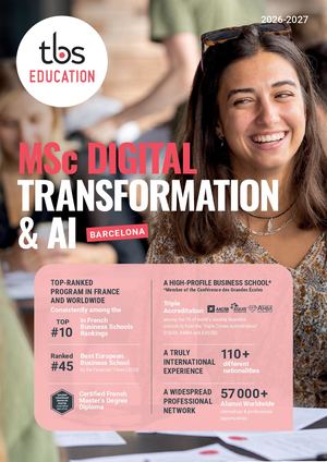 Tbs Education Msc Digital Transformation & Business Innovation 2025