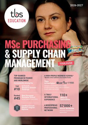 Tbs Education Msc Purchasing & Supply Chain Management 2025