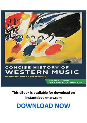 Concise History Of Western Music 5th Edition Pdf