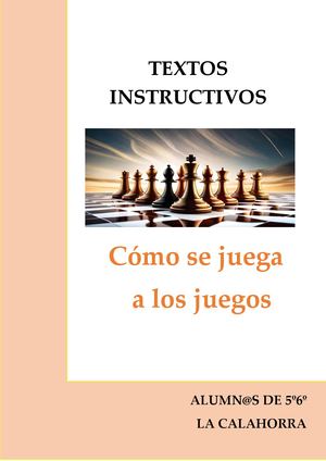 Textos Instructivos Juegos