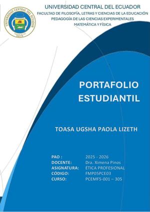Portafolio De éTica 5a Toasa Paola