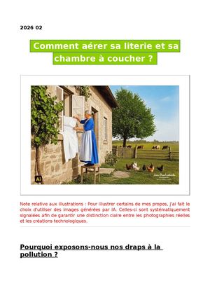 Comment aérer sa literie et sa chambre à coucher