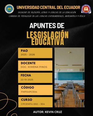 Portafolio Estudiantil De Lesgislación Educativa