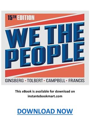 We The People 15th Edition Pdf