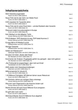 Pressespiegel 20260126