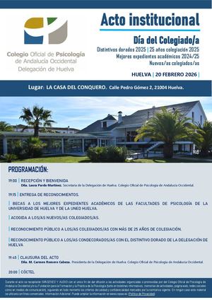 Programa Acto Dia Colegiado A 2026 Huelva