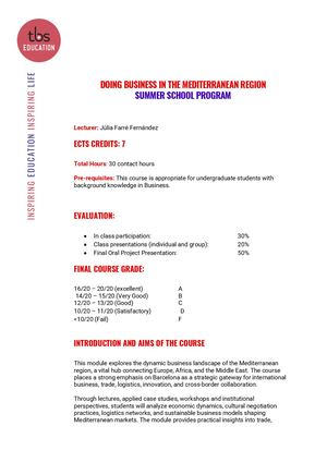 BCN_BSS_Doing Business In The Mediterranean Region