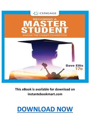 Becoming A Master Student 17th Edition Pdf