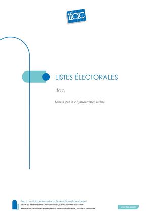 Listes Électorales Ifac