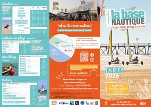 Base Nautique Tarifs 2026