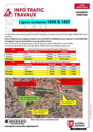 Niv 202601 01 Travaux Rivedoux Report Arrêts 1508 & 1507