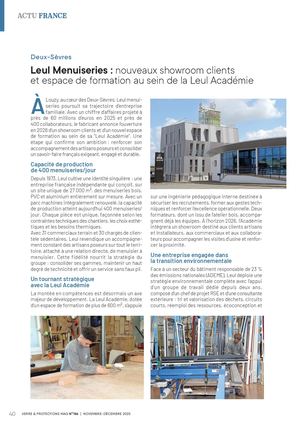 VPM Leul Menuiseries : nouveaux showroom clients et espace de formation au sein de la Leul Académie