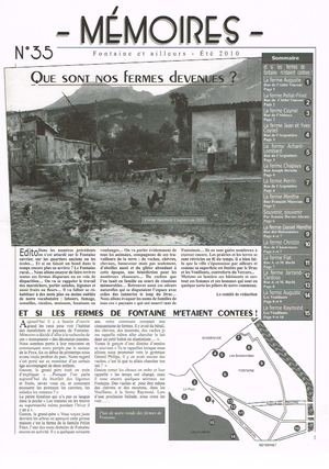 Bulletin Mémoires  N°35 Les fermes