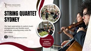 Elegant String Quartet Sydney for Weddings & Events | Professional Musicians
