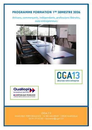 Plaquette Programme Formations 1er Semestre 2026