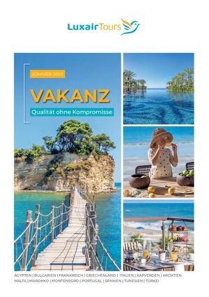Brochure Vakanz Eté 2026 Luxair Tours Deutsch