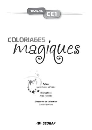 Coloriages magiques Français CE1