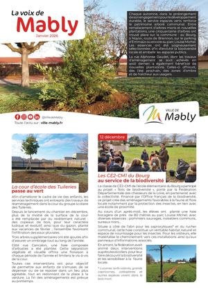 La voix de Mably - Janvier 2026