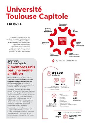 UT Capitole En Bref - 2026